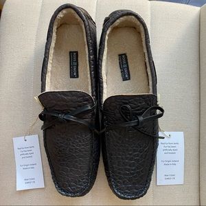 PRICE DROP! Ross-Snow Rugged Black Italian Driving Shoes Mens 11D.